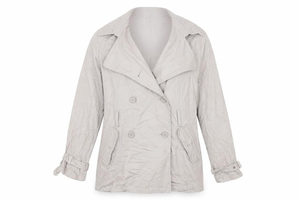 Preworn Womens Beige   Jacket Coat Size 12