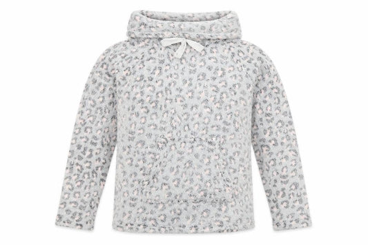 F&F Womens Grey Animal Print  Pullover Sweatshirt Size M