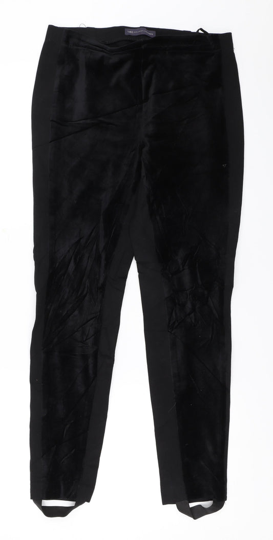 Marks and Spencer Womens Black   Trousers  Size 10 L27 in