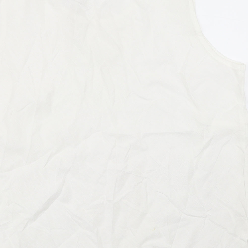 Happit Womens White   Basic Tank Size 18