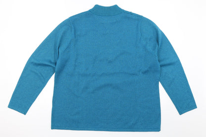 Bonmarché Womens Blue Pullover Jumper Size L