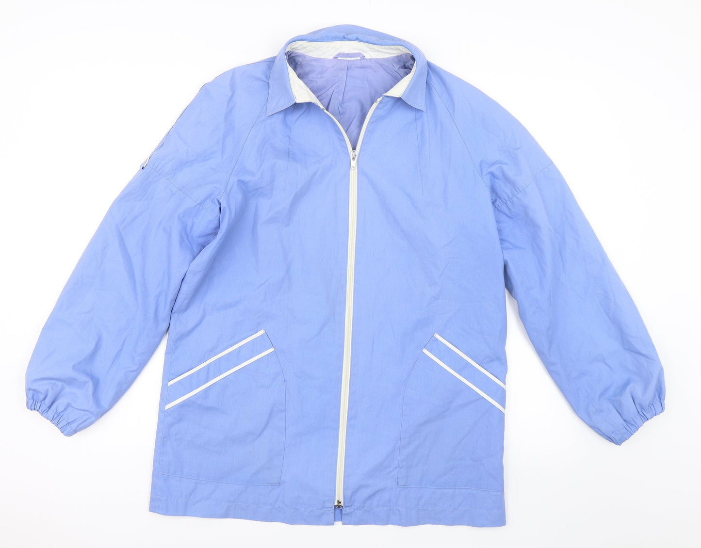 Preworn Womens Blue   Jacket Coat Size 38