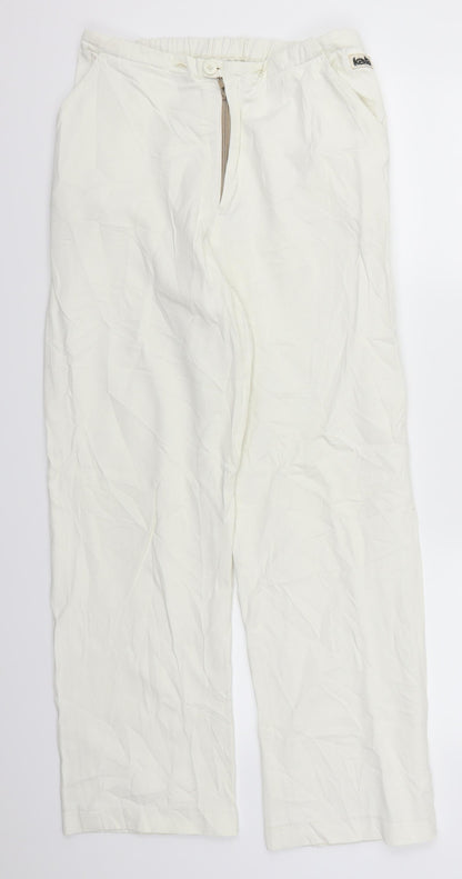 Preworn Womens White  Denim Trousers  Size M L28 in