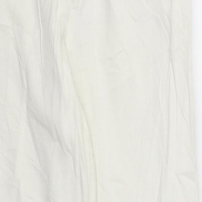 Preworn Womens White  Denim Trousers  Size M L28 in