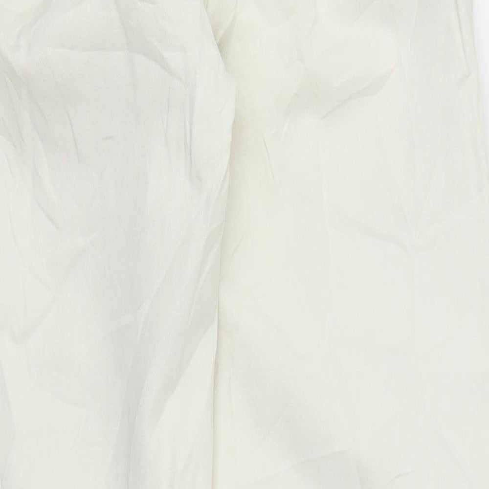 Preworn Womens White  Denim Trousers  Size M L28 in