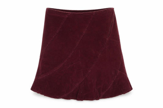 Ice Womens Purple  Corduroy Flare Skirt Size 32 in