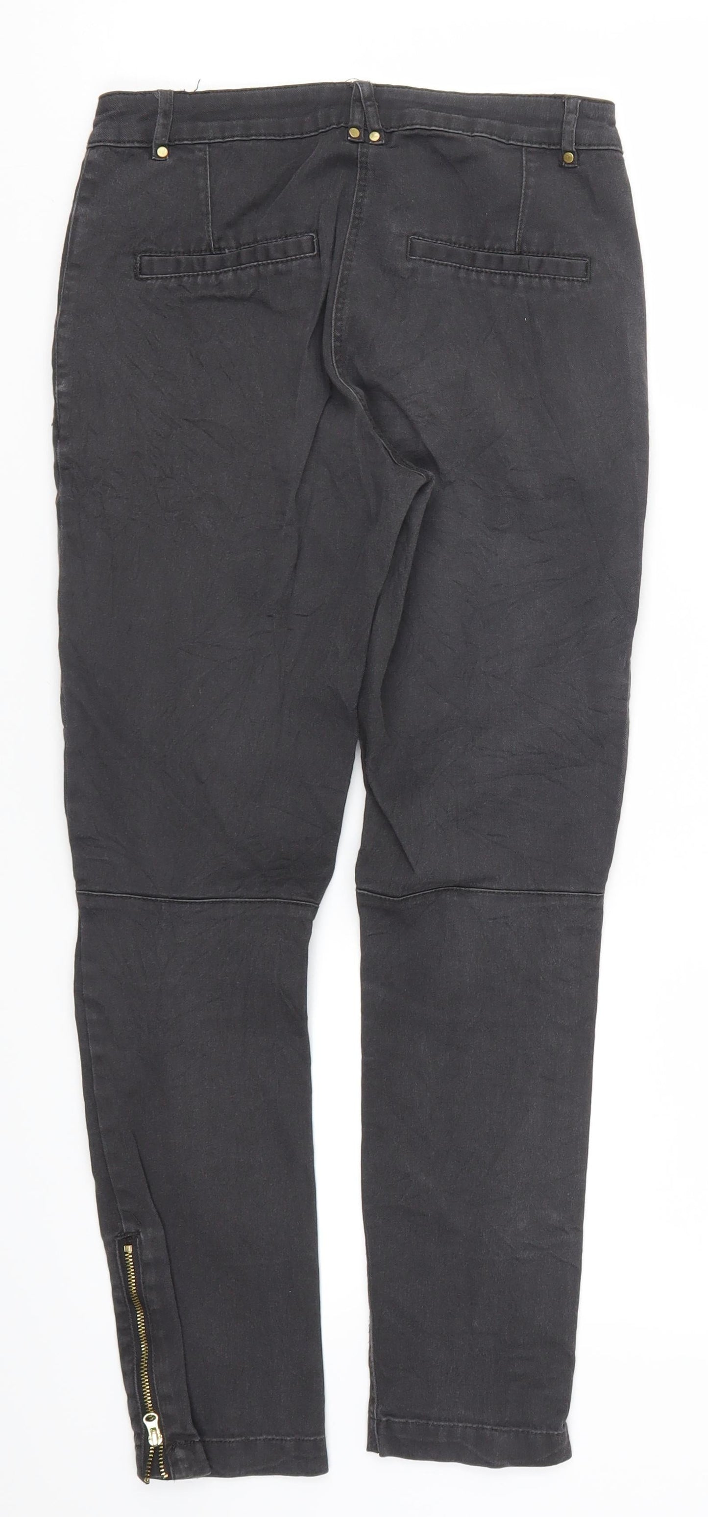 H&M Womens Grey  Denim Skinny Jeans Size 6 L25.5 in
