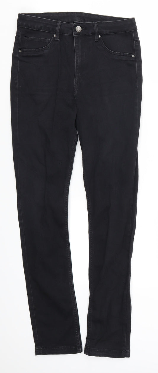 H&M Womens Black  Denim Skinny Jeans Size 28 in L28 in