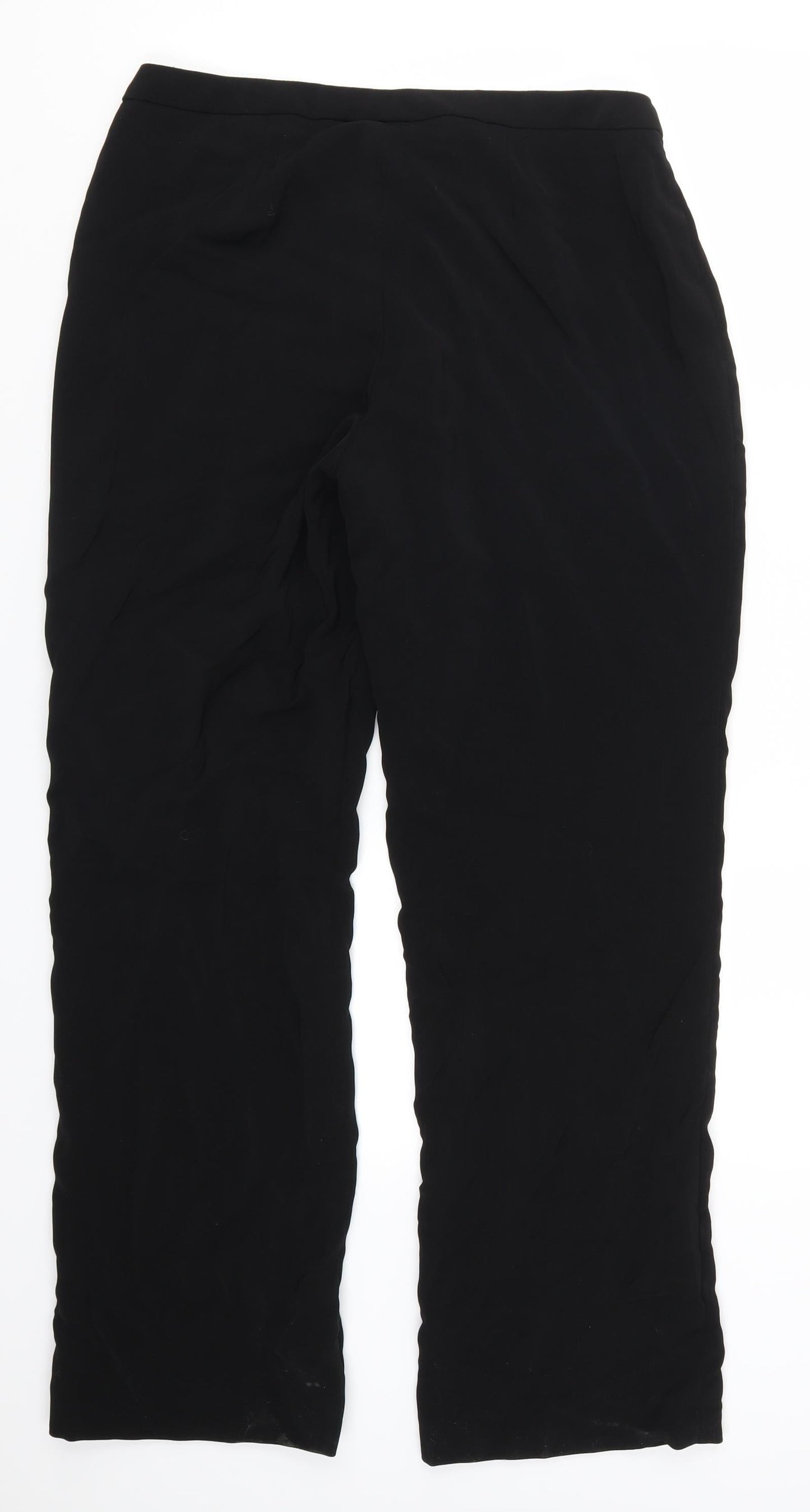 AMARANTO Womens Black   Trousers  Size 14 L29 in