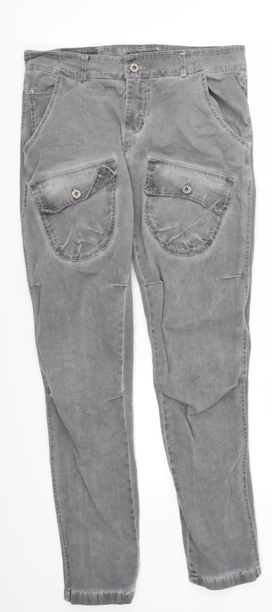 Funky State Womens Grey  Denim Skinny Jeans Size 32 in L27 in