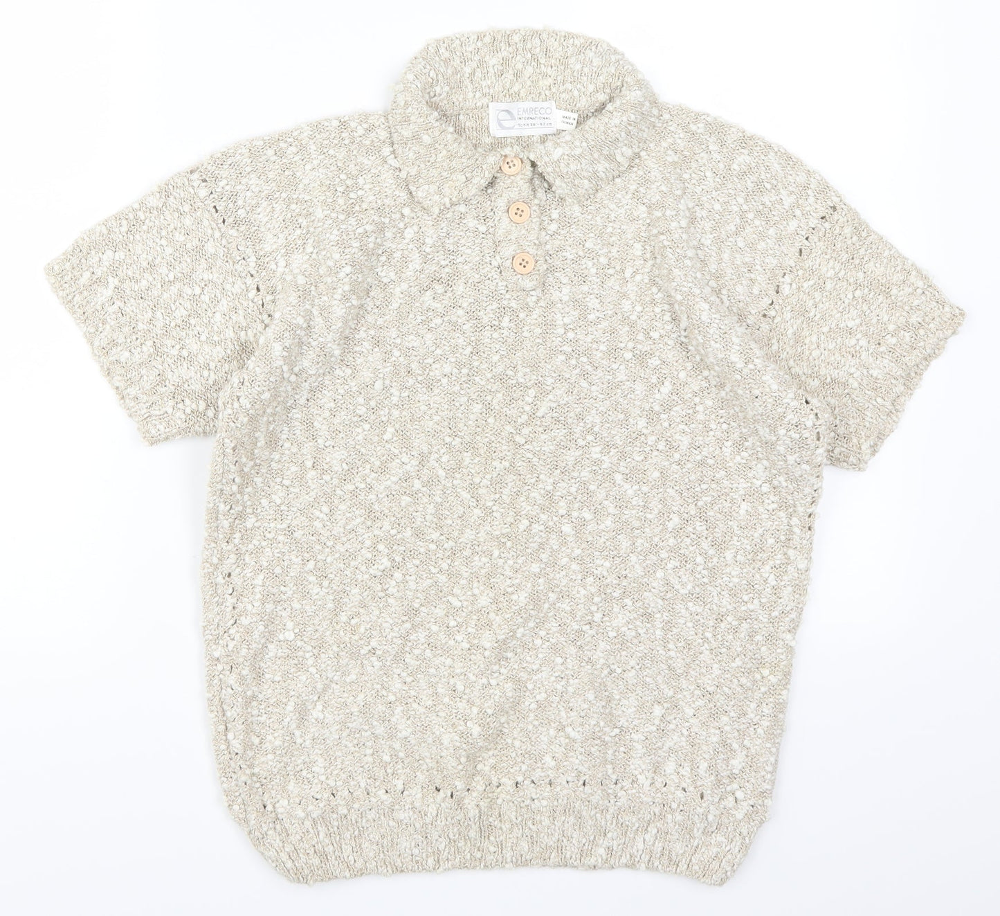 Emreco Womens Beige   Pullover Jumper Size M