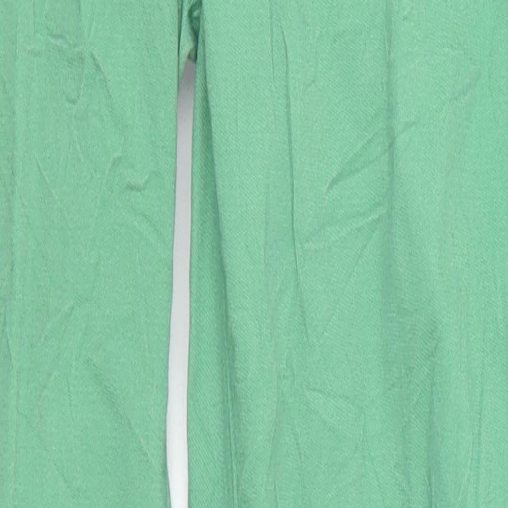 H&M Womens Green  Denim Skinny Jeans Size 6 L27 in