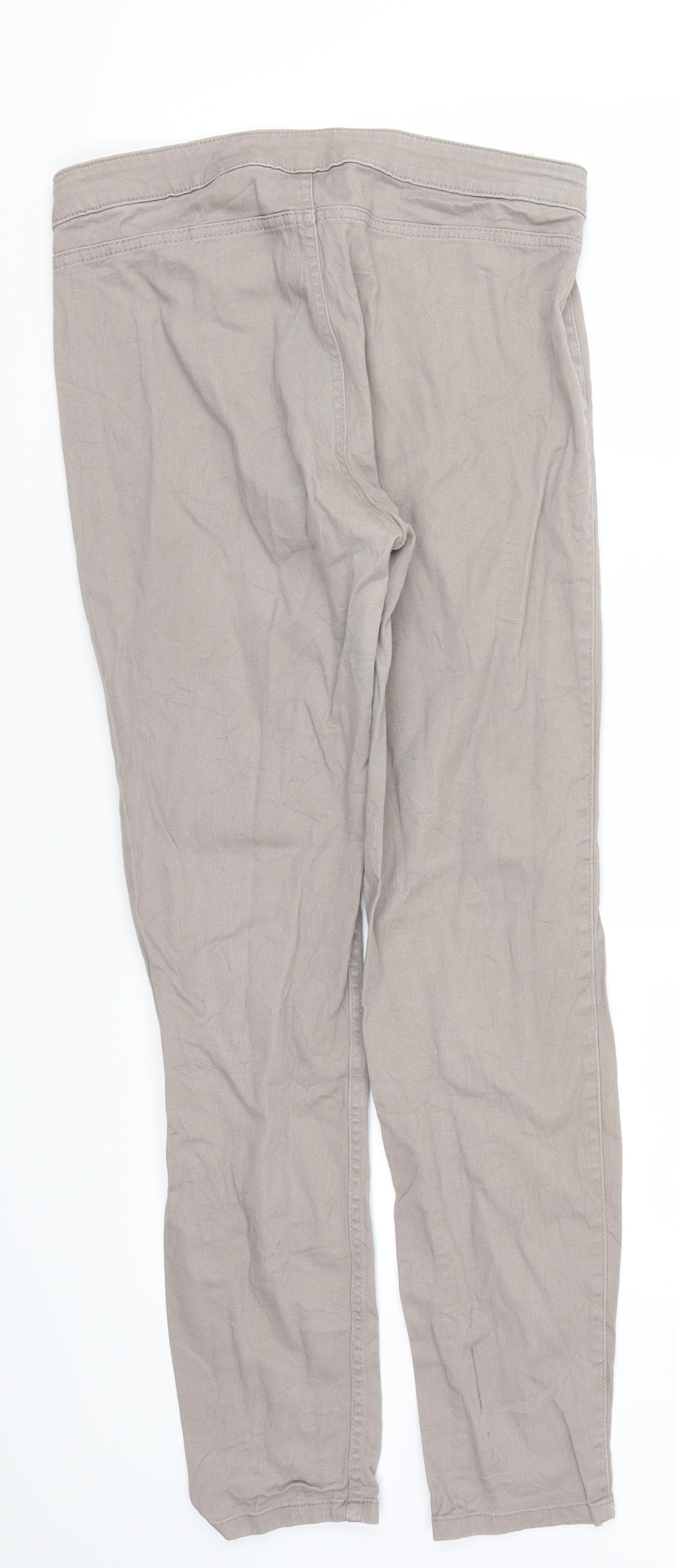 H&M Womens Grey  Denim Skinny Jeans Size 12 L27 in