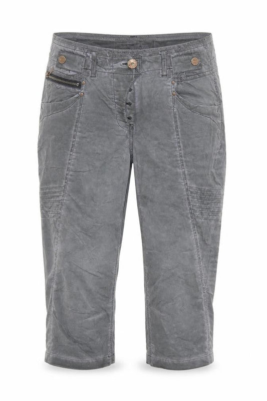 Cecil Womens Grey   Cropped Trousers Size 26 in L21 in