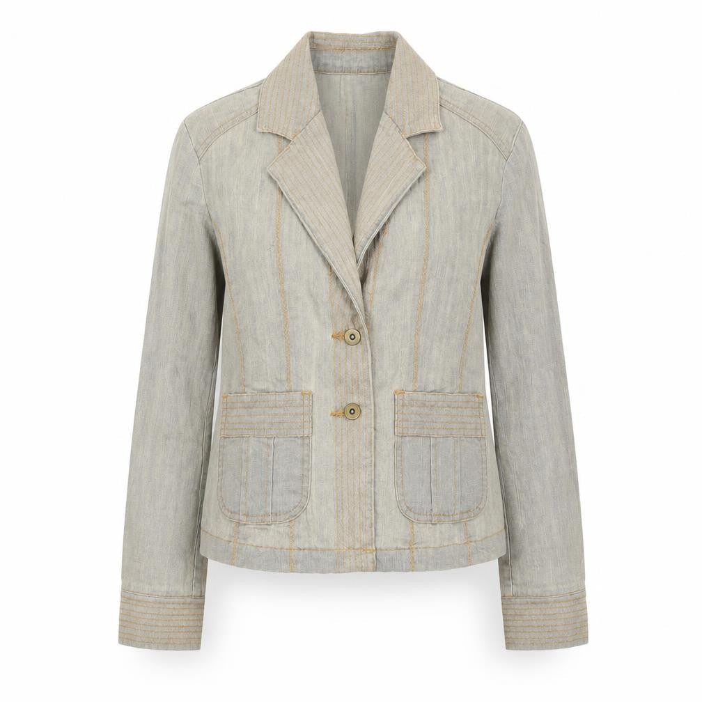 Equition Womens Grey  Denim Jacket  Size 8