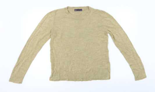 Marks and Spencer Womens Beige   Pullover Jumper Size 12