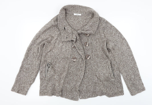 Marks and Spencer  Womens Beige   Cardigan Jumper Size 16
