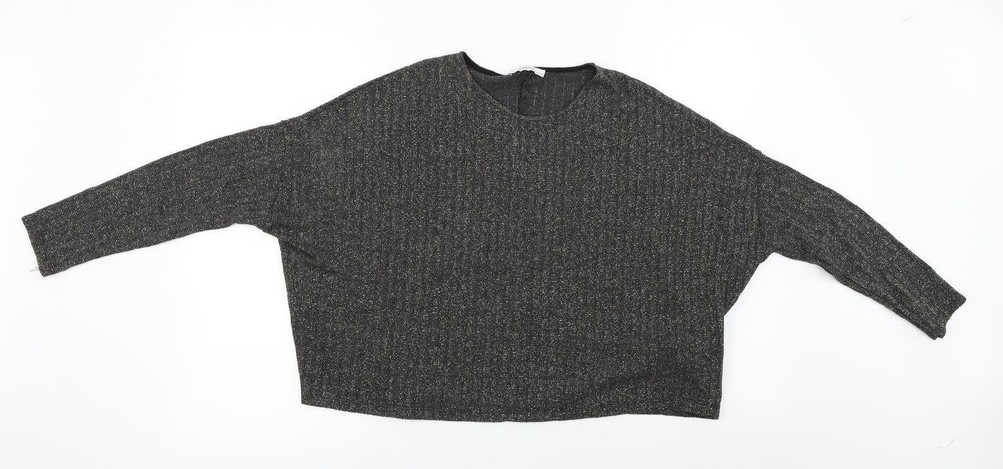 Zara Womens Black   Pullover Jumper Size S