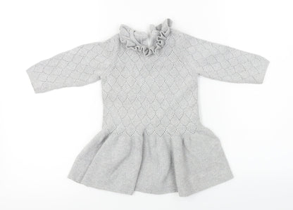 Back view of Matalan Grey A-Line, size 18-24, Months