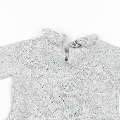 Close-up detail of Matalan Grey A-Line, size 18-24, Months