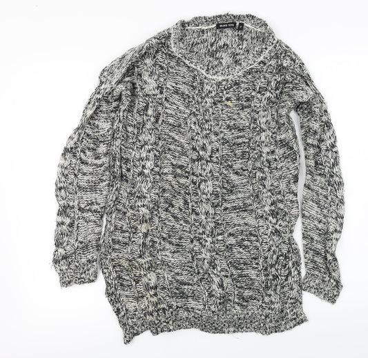 Brave Soul  Womens Grey   Pullover Jumper Size XS