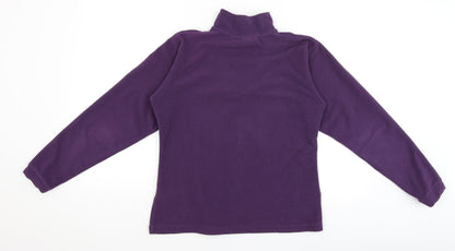 Preloved Outdoor Essentials Womens Purple   Pullover Jumper Size 12 - Back