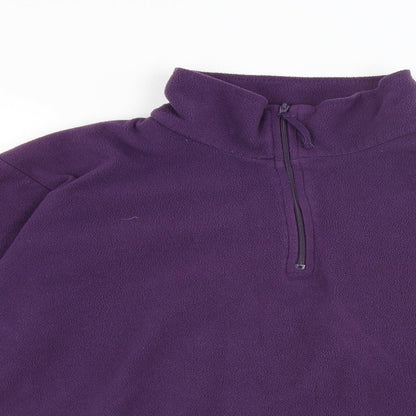 Preloved Outdoor Essentials Womens Purple   Pullover Jumper Size 12 - Detail