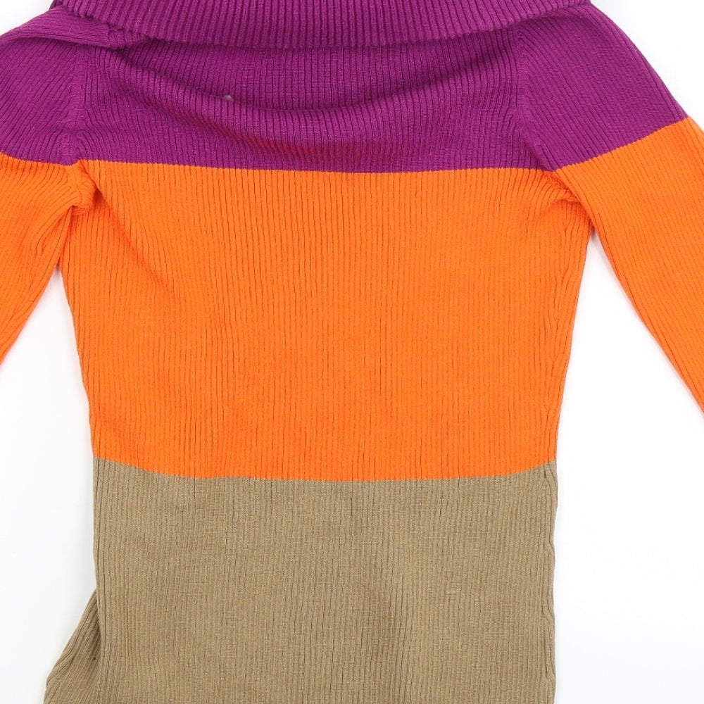 BPC Womens Multicoloured Striped  Pullover Jumper Size S
