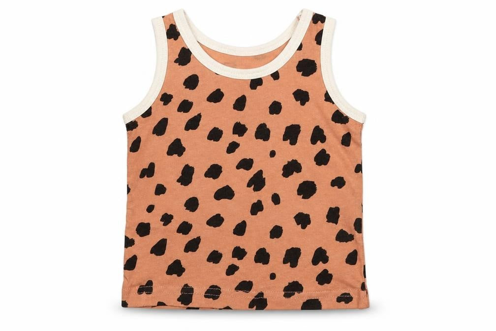 Primark Boys Beige Animal Print  Basic Tank Size 6-9 Months