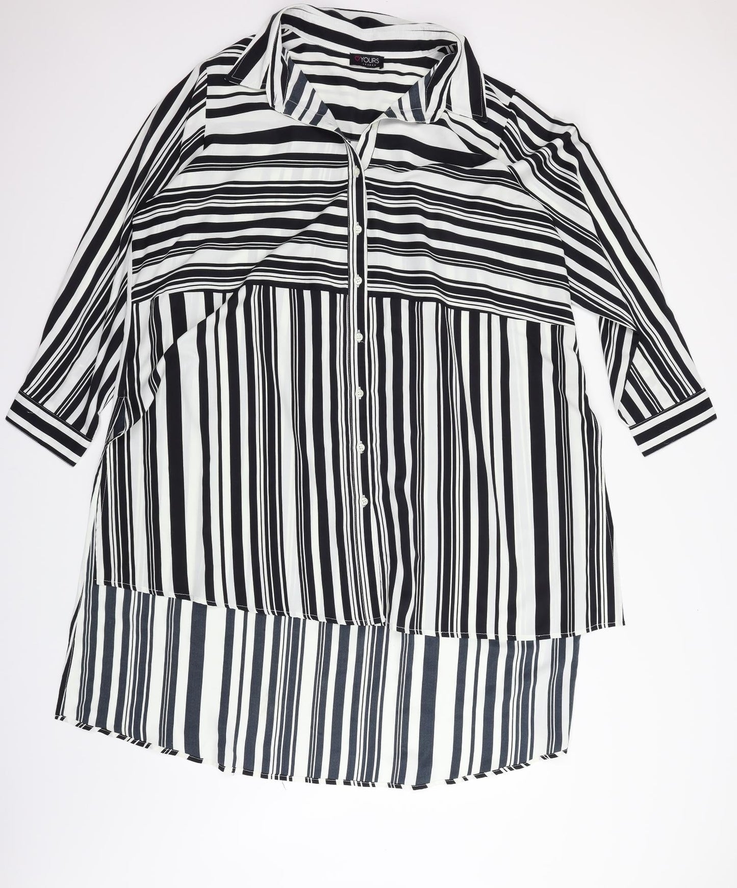 Topshop Womens White Striped  T-Shirt Dress