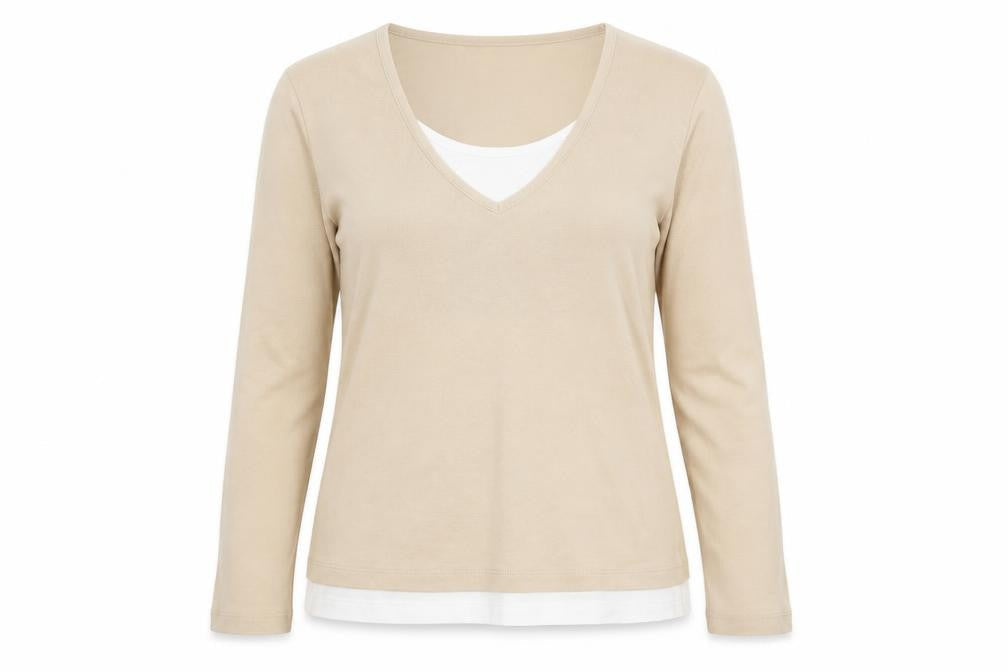 George Womens Beige   Pullover Jumper Size 18  - washable marks on bottom of top