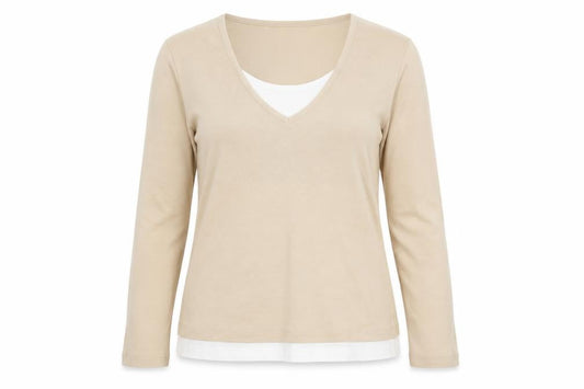 George Womens Beige   Pullover Jumper Size 18  - washable marks on bottom of top