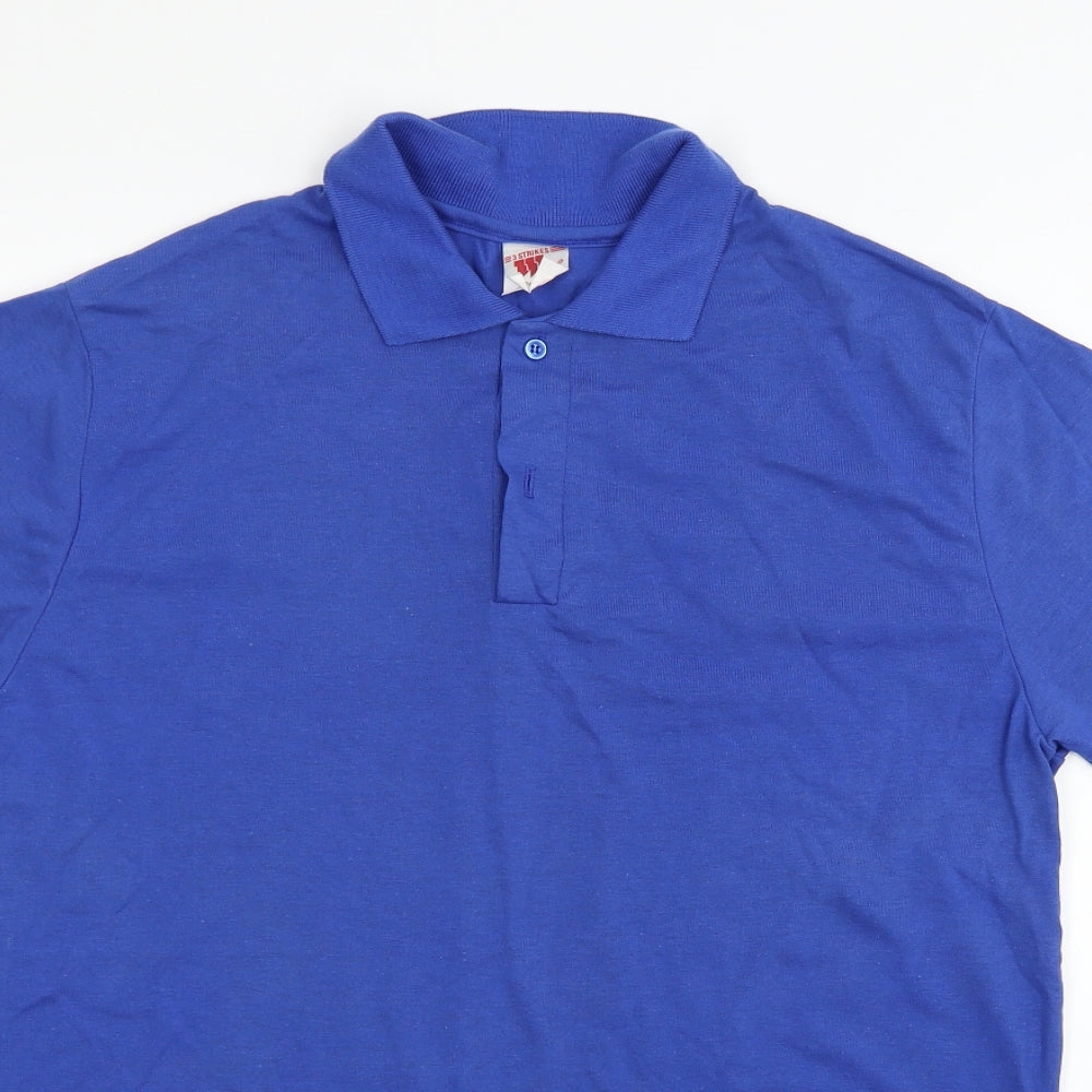 3 strikes Womens Blue   Basic Blouse Size XL