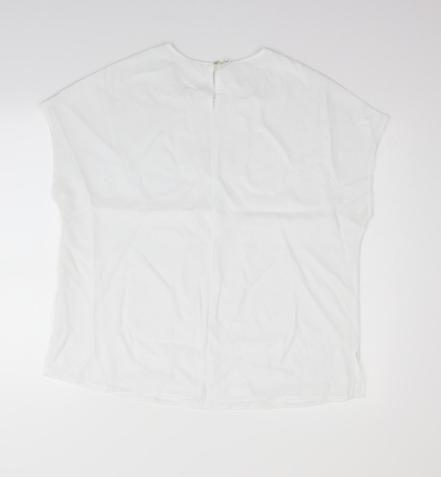 Preworn Womens White   Basic Blouse Size 20
