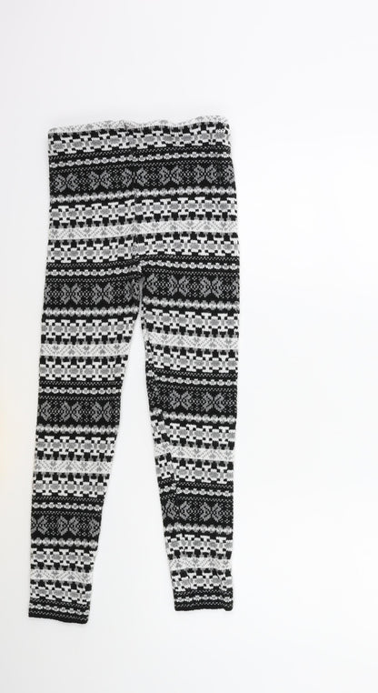 Preworn Womens Grey Striped  Capri Trousers Size 23 in L22 in