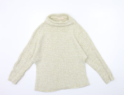 Preloved TU Womens Gold  Knit Pullover Jumper Size 14 - Front