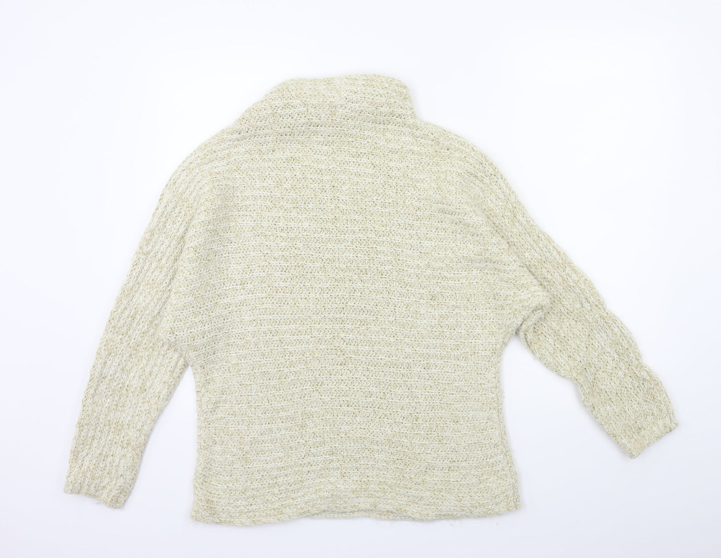 TU Womens Gold  Knit Pullover Jumper Size 14