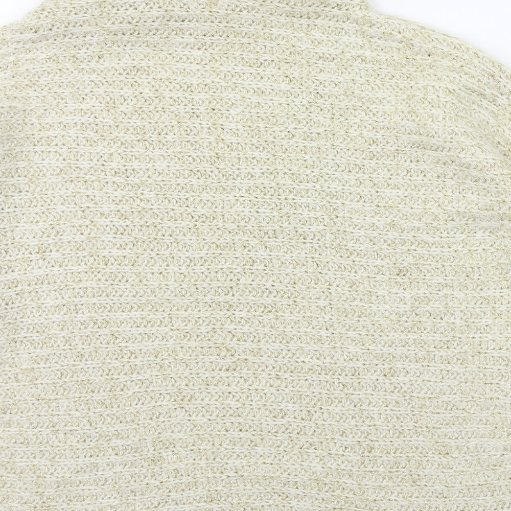 TU Womens Gold  Knit Pullover Jumper Size 14