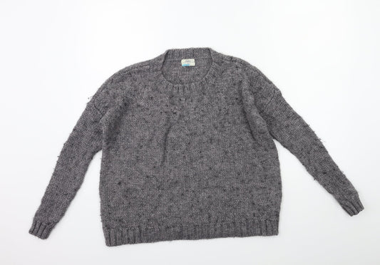 Wallace Womens Grey  Knit Pullover Jumper Size XS