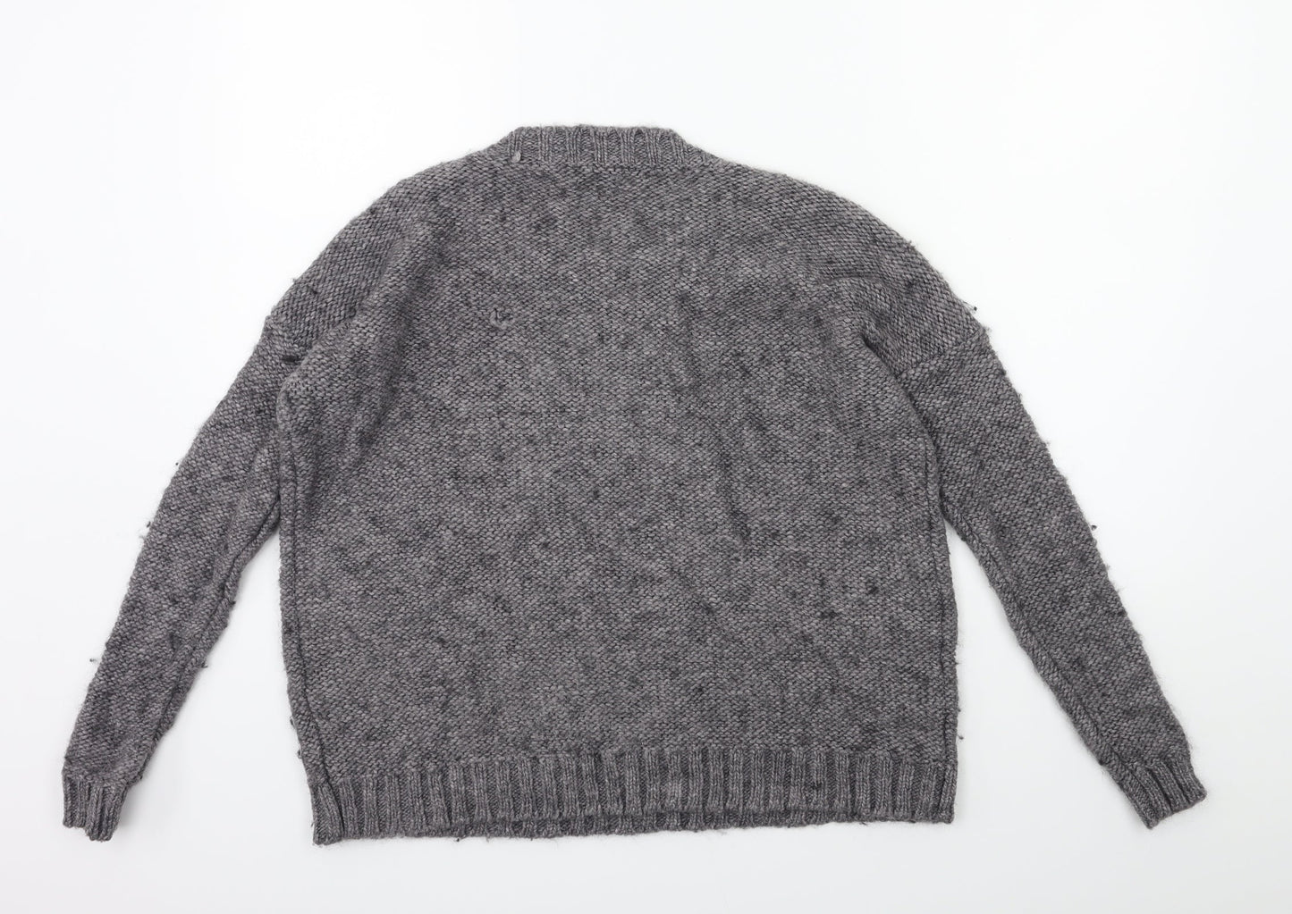 Wallace Womens Grey  Knit Pullover Jumper Size XS