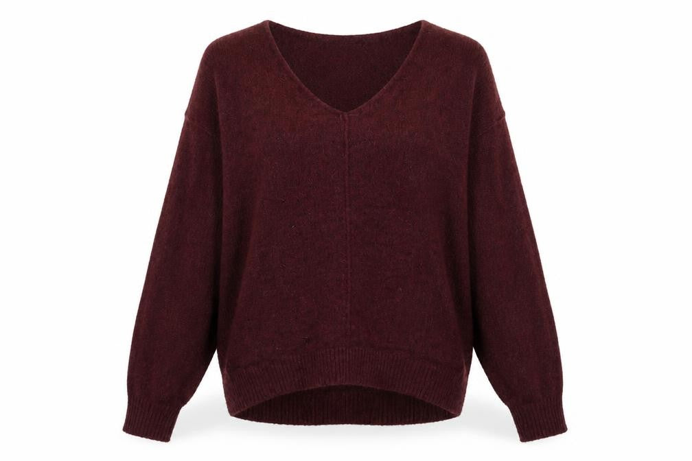 H&M Womens Red  Knit Pullover Jumper Size S