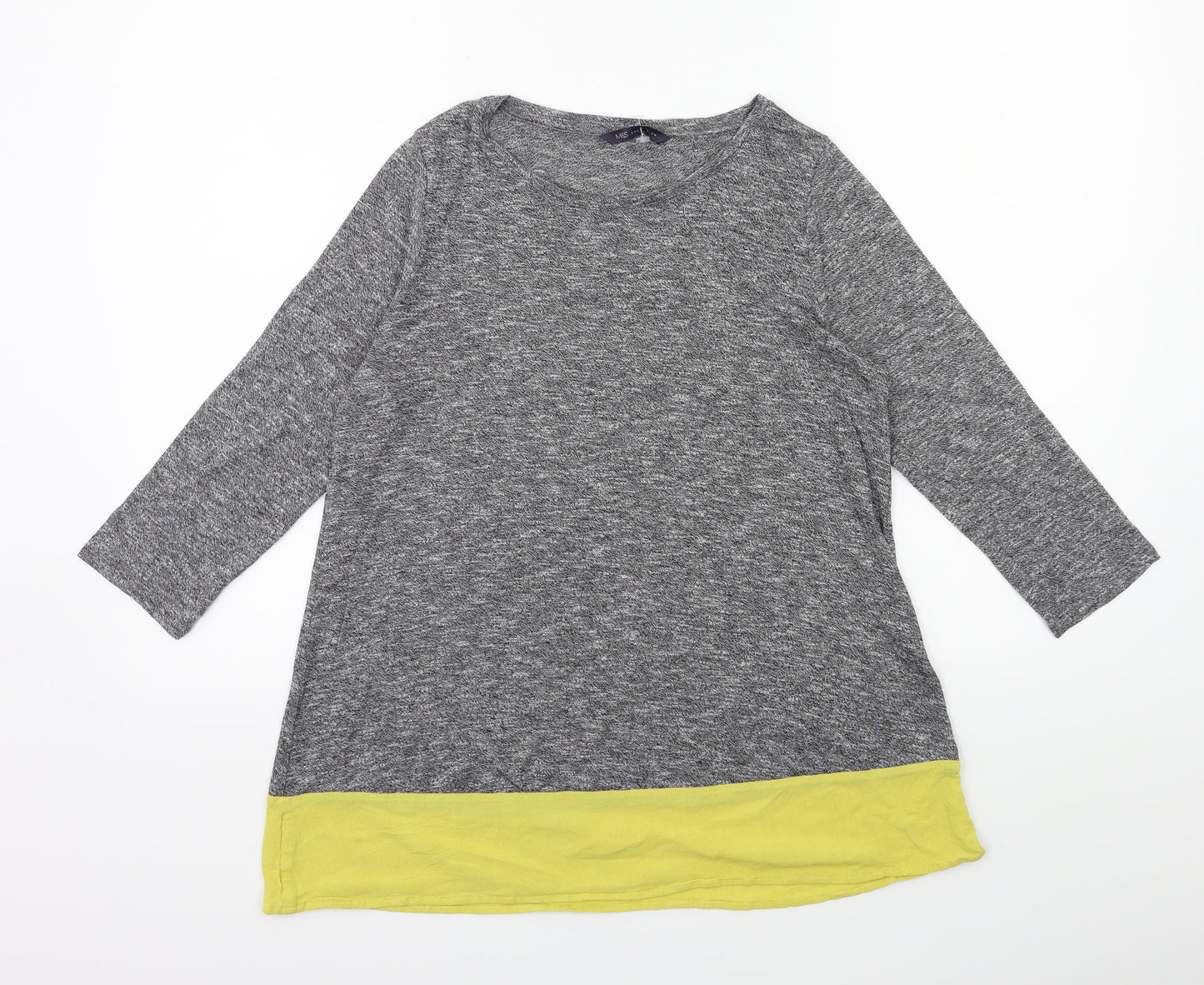 Marks and Spencer Womens Grey  Knit Pullover Jumper Size 10
