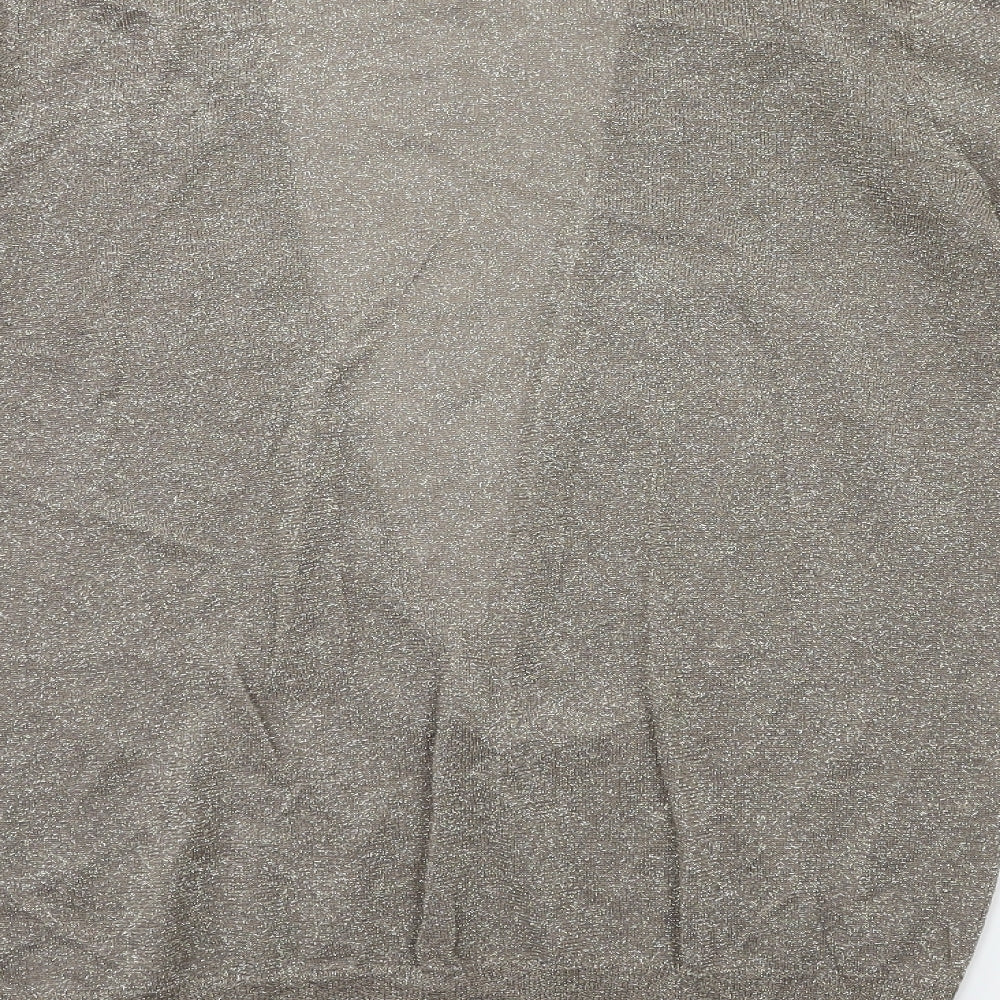 NEXT Womens Gold  Knit Pullover Jumper Size 16