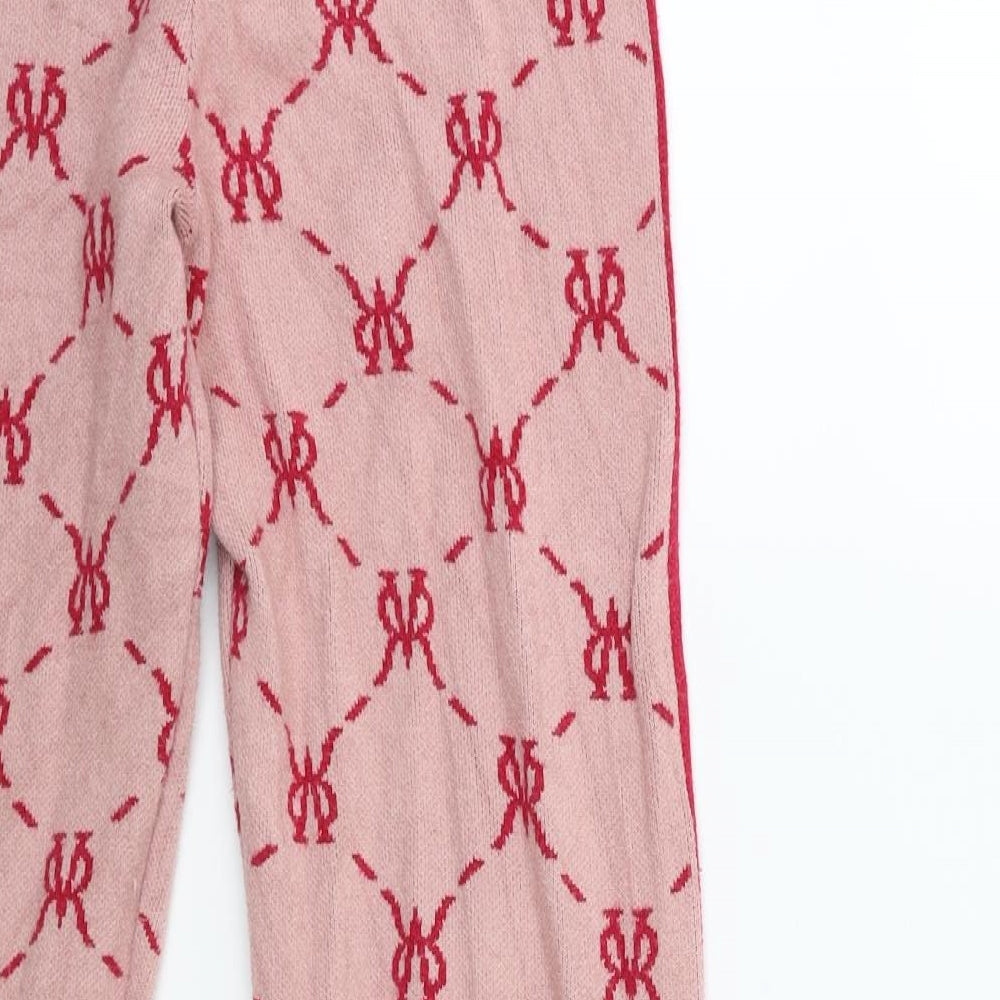 River Island Girls Pink  Knit Sweatpants Trousers Size 9 Years