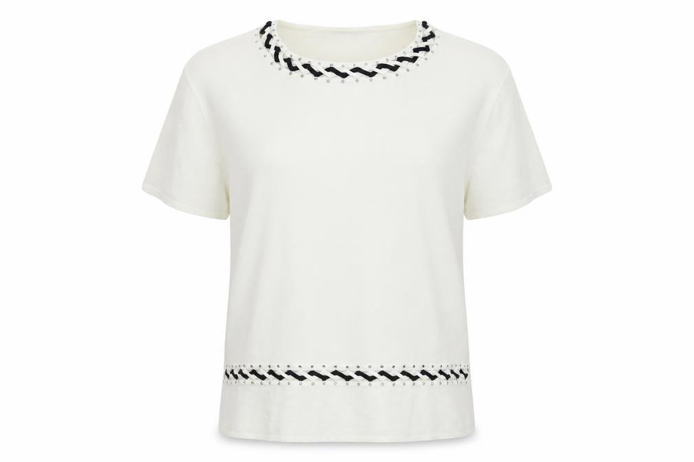 Avanti Womens White  Knit Pullover Jumper Size L