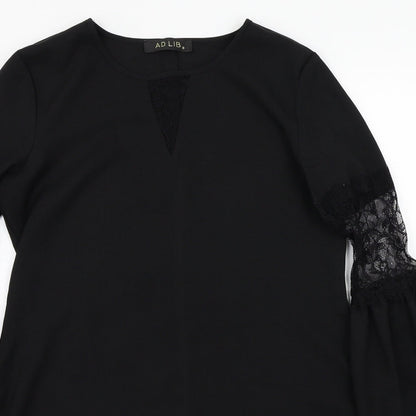 Preloved Ad lib Womens Black   A-Line  Size 8 - Detail