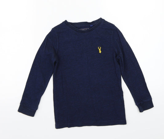 Nutmeg Boys Blue  Rayon Basic T-Shirt Size 4 Years