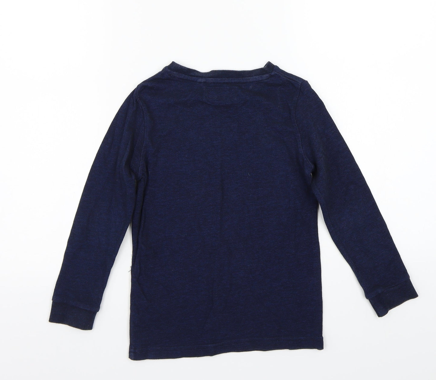 Nutmeg Boys Blue  Rayon Basic T-Shirt Size 4 Years