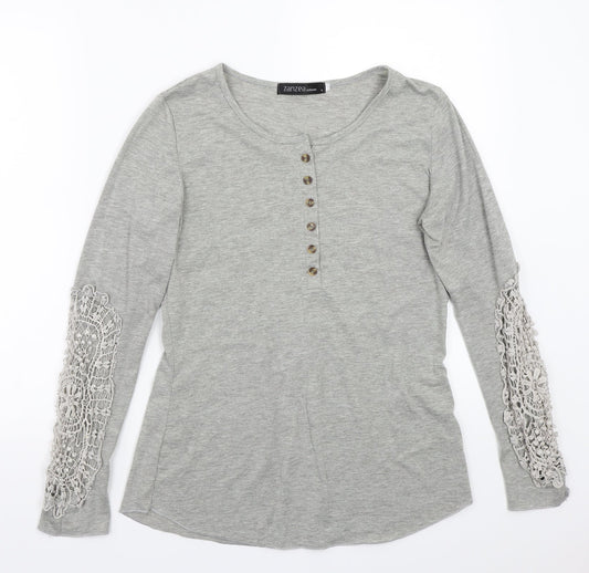 Zanzea Womens Grey   Basic T-Shirt Size S