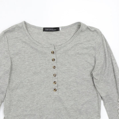 Zanzea Womens Grey   Basic T-Shirt Size S